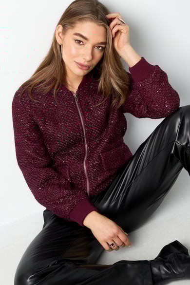 Bomber jacket sparkly day - Black h5 Picture2